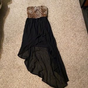 Cheetah High Low Dress Size S
